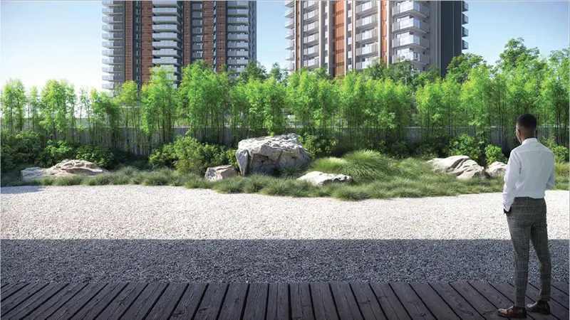 Landscaped walkway